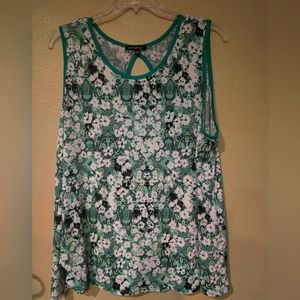 Ava & Grace Green/ black shelves shell top size 3 X